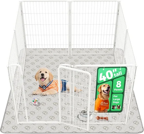 Miniatura 45 de FXW Homeplus Unleashed Corralito para Perros de Interior - Juego Sin Estrés y Seguro, Resistente de 24 Pulgadas 4 Paneles Corral para Cachorros