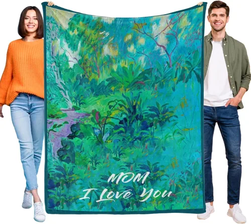 Miniatura 14 de Manta personalizada con nombre, manta personalizada con nombre y texto para adultos, niños, cumpleaños, Navidad, Día de la Madre, Padre, Día de San