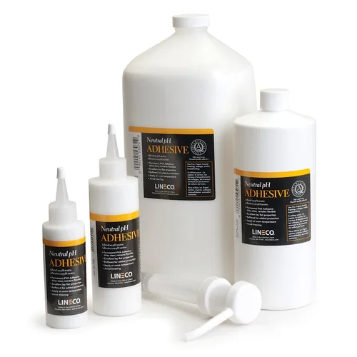 Miniatura 9 de Lineco Adhesivo PVA de pH neutro sin ácidos para todo uso, se seca transparente, flexible, 1 cuarto de galón, ideal para encuadernación, reparación