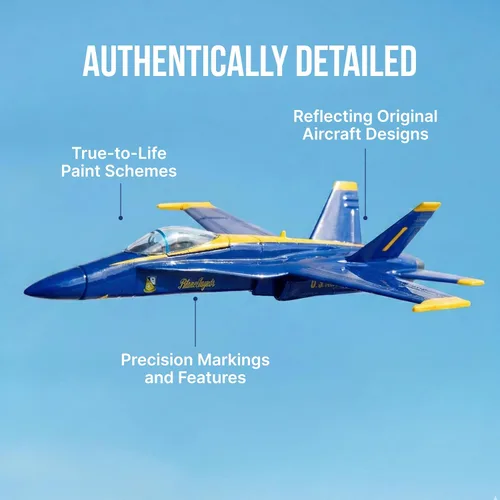 Miniatura 4 de Postage Stamp F/A-18C Hornet Blue Angels - Modelo de avión a reacción de metal fundido a presión a escala 1/150 con soporte de exhibición, aeronave