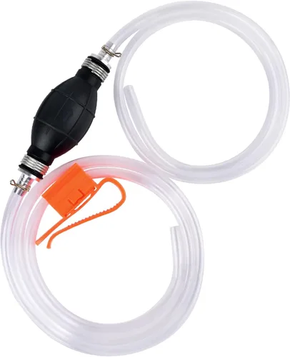 Miniatura 9 de KATUMO Bomba de Sifón, Manguera de Sifón de Gasolina de Calibre Ampliado de 15MM Mejorada Bomba Manual de Sifón de Combustible para Gasolina