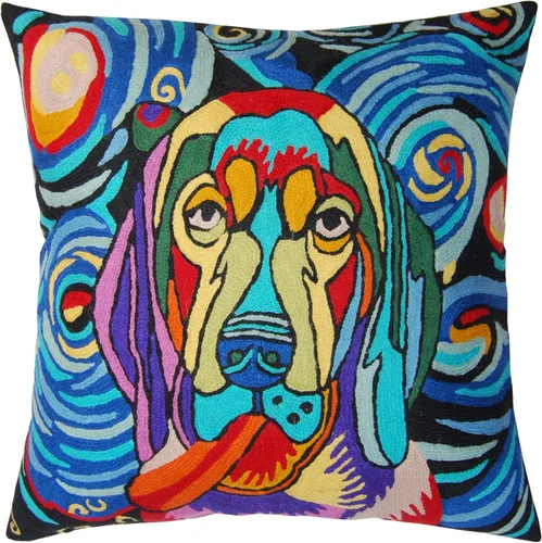 Miniatura 9 de Picasso - Funda de almohada de gato morado, almohada bordada a mano, cojín abstracto de gato, cara de gato en almohada, almohadas decorativas