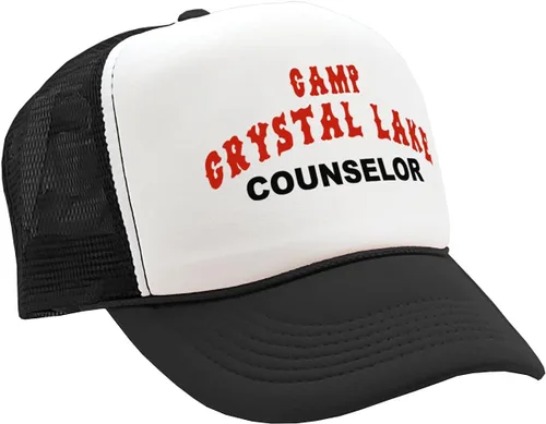 Miniatura 12 de Camp Crystal Lake Counselor - Halloween - Gorra de camionero estilo retro vintage