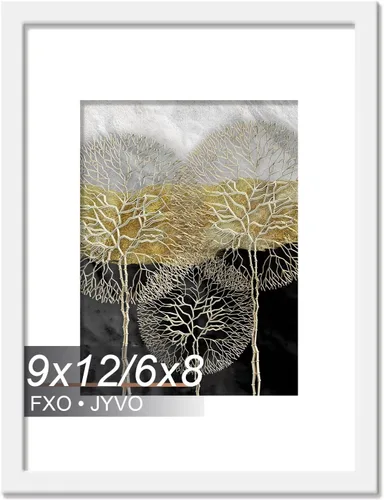 Miniatura 107 de Fxojyvo Marco de Fotos de 4x6, Muestra Foto de 3.5x5 con Paspartú o 4 x 6 Sin Paspartú, Liviano y de Alta Transparencia Marco de 4 por 6 para Pared