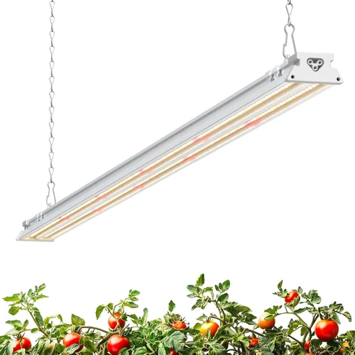 Barrina TX-S60 - Luz de cultivo de 4 pies, 60W (equivalente a 420W), espectro completo con LEDs rojos de 660nm, PPFD alto, enlazable, luces de