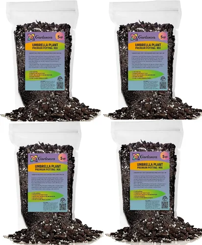 Miniatura 4 de Gardenera Umbrella Plant Potting Mix - Mezcla prémium para follaje vibrante y fuerte desarrollo de raíces, 1 cuarto de galón
