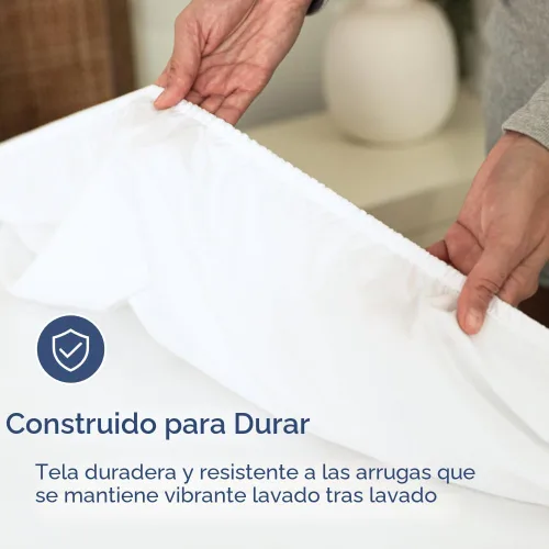 Miniatura 6 de Sábana bajera tamaño King - Sábana inferior única ultrasuave de hotel de lujo con bolsillos profundos de 8-16 pulgadas - Transpirable, refrescante
