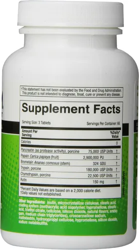 Miniatura 3 de Medizym Naturalmente vitaminas, enzima sistémica, apoyo para una respuesta saludable a la inflamación, sistema inmunológico y articulaciones
