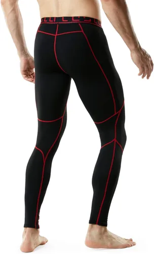 Miniatura 5 de TSLA - Paquete de 1 o 2 pantalones térmicos de compresión para hombre, leggings deportivos y mallas para correr, pantalones para usar como primera