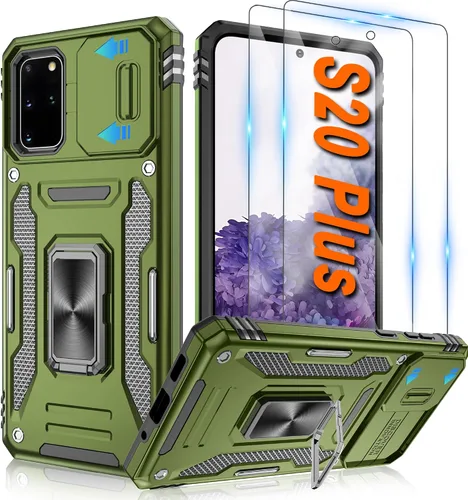 Miniatura 48 de Atump Funda para Motorola Moto G Play 2024 (4G) con [paquete de 2] protector de pantalla HD y cubierta para cámara deslizante, soporte de anillo
