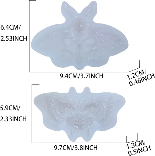 Miniatura 2 de Broche de mariposa de tigre y calavera 3D, molde de silicona de resina epoxi para manualidades de azúcar de fondant, decoración de pasteles, arcilla