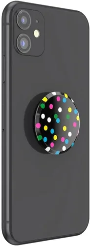 Miniatura 4 de Agarre translúcido para teléfono PopSockets con soporte expansible, PopSockets para teléfono, PopGrip translúcido - Negro disco