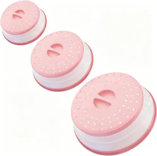 Miniatura 19 de Cubierta plegable contra salpicaduras para microondas, 10.5 pulgadas, apta para lavavajillas, cubierta de placa para microondas con ventilación