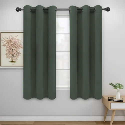 Miniatura 294 de Easy-Going - Cortinas opacas para dormitorio, aislamiento térmico sólido con ojales, cortinas de ventana para reducción de ruido, cortinas