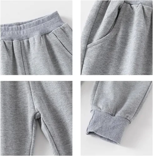 Miniatura 5 de Paquete de 3 pantalones deportivos elásticos con cordón para bebé, de algodón, dinosaurio, con bolsillos