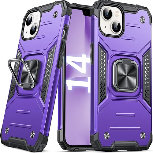 Miniatura 115 de Anqrp Funda resistente para iPhone 6/7/8/SE/SE2 con soporte de anillo mejorado y agarre, grado militar, a prueba de golpes, resistente y robusta
