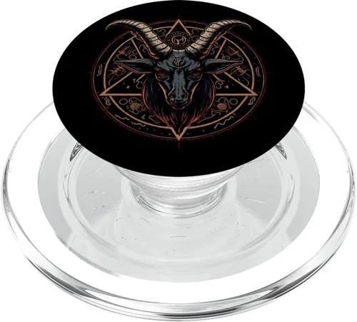 Miniatura 7 de Pentagram Baphomet Satanic Dark Art Evil Satan Devil 666 PopSockets intercambiables PopGrip