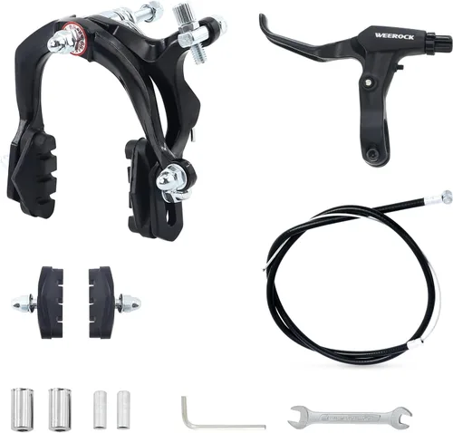 Miniatura 8 de WEEROCK Bike Calip Brake Set Front and Rear C Brake Set, Rim Brake Set with Aluminium Alloy Brake levers, Bike Cables for Kids Bike, Child Bike