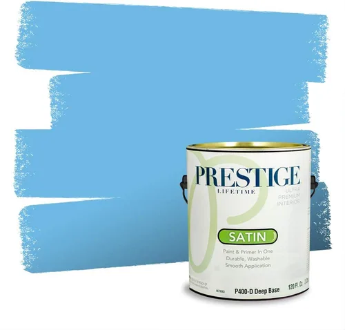 Miniatura 328 de Pintura Exterior + imprimación PRESTIGE, todo-en-uno, 1 galón, acabado mate, color comparable al Valspar* Royal Gray* VS151-Gris real