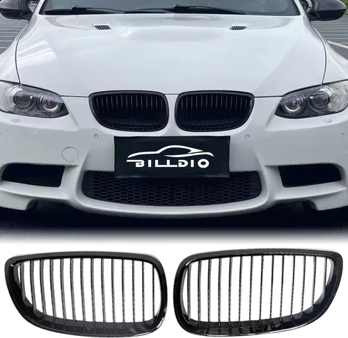 Miniatura 40 de Parrilla E90 – Rejilla negra de riñón individual compatible con BMW serie 3 E90 2009-2011 323i 328i 328xi 335d 335i 335xi Sedan LCI, E91 328i 328xi