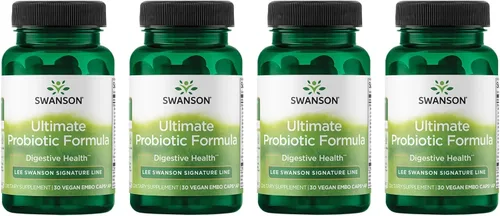 Miniatura 8 de Swanson Fórmula probiótica definitiva para la salud digestiva para el sistema inmunológico, 66 mil millones de UFC, prebiótico NutraFlora scFOS 30