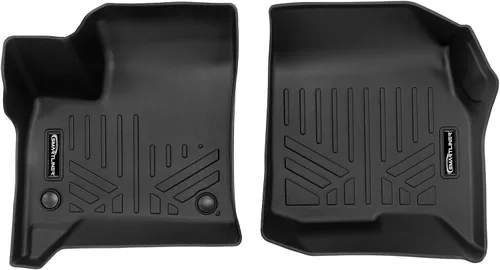 Miniatura 32 de SMARTLINER Juego de alfombrillas de piso de 2 filas compatibles con Chevrolet Traverse 2011-2017