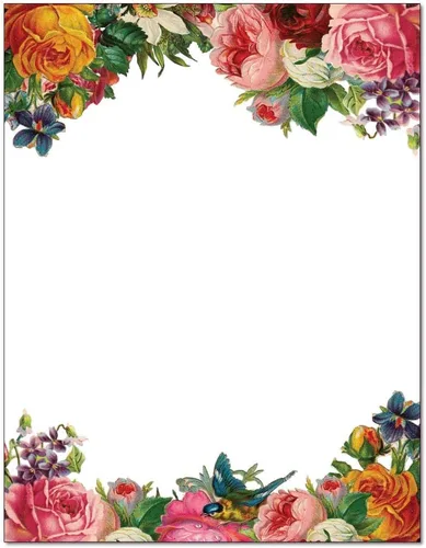 Victorian Garden - Papel para impresora láser y inyección de tinta con membrete (100 hojas)