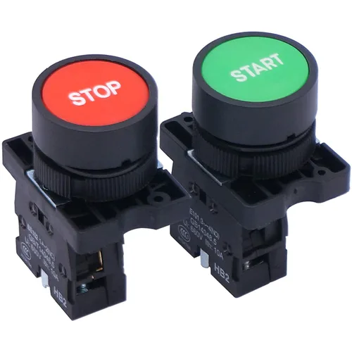 Miniatura 6 de Taiss Interruptor de botón momentáneo para estación de arranque/parada, señal roja y verde, NO NC, interruptores pulsadores de estación AC 660V 10A