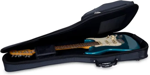 Miniatura 21 de Crossrock Air Carbon - Funda para guitarra clásica 4/4, carcasa rígida de fibra de carbono 100% con mochila y funda protectora, color rojo