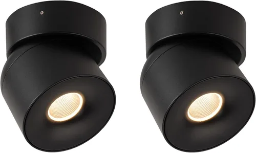 Miniatura 13 de Aisilan Luz LED de Techo Blanca para Interiores 9W Luminaria Montada en Superficie con Foco Giratorio de 360°, Regulable Blanco Cálido 3000K CRI 97+