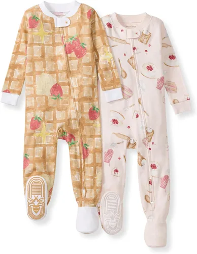 Miniatura 41 de Burt's Bees Baby Pijama para bebé niña, 100% algodón orgánico, pijama de una pieza, overol diagonal con cremallera, ajuste cómodo