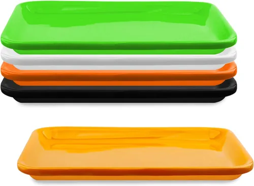 Bandejas de plástico para arte y manualidades, bandeja de plástico, 5 piezas apilables para actividades, bandeja organizadora de manualidades,