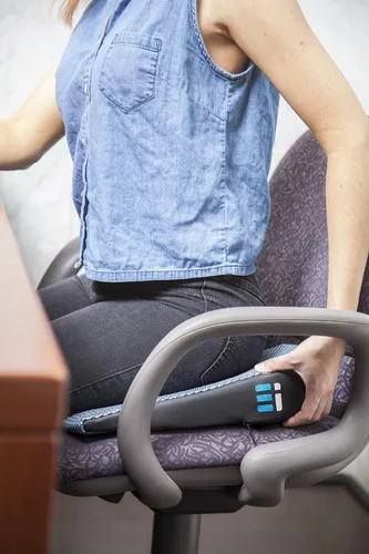 Miniatura 8 de Cojín de espuma viscoelástica para asiento de automóvil para conducir, cojín ergonómico de cuña para dolor de espalda, alivio de la ciática