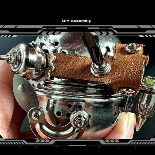 Miniatura 6 de LOCHE Rompecabezas de metal 3D, kits de modelo de metal 3D, modelo mecánico Steampunk, rompecabezas 3D, 110 piezas + rompecabezas láser 3D