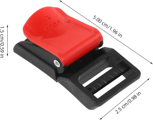 Miniatura 2 de 6pcs Motorcycle Helmet Quick Release Buckle Replacement Plastic Side Release Clips Featuring Reliable Locking Mechanism Easy Attachment and