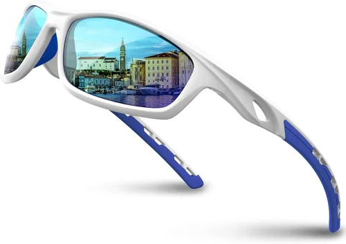 Miniatura 13 de RIVBOS RB833 - Lentes de sol polarizados, unisex, con protección contra rayos ultravioleta, para deportes, pesca, conducción y ciclismo negro