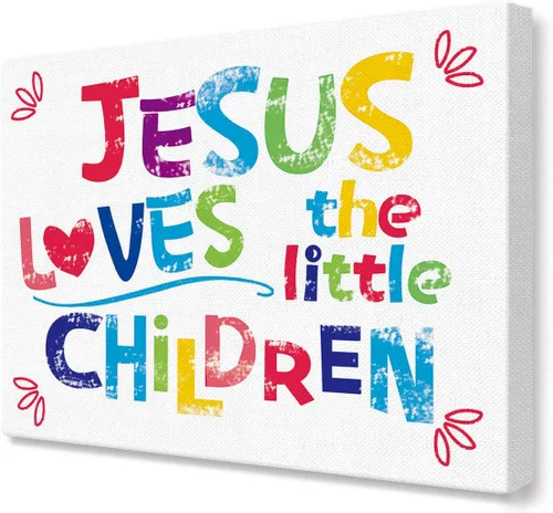 Miniatura 15 de LISTNGBO Arte de pared con los 10 mandamientos para niños, decoración de pared de diez mandamientos para niños, versículos de la Biblia, arte