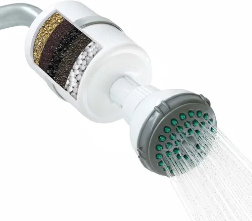 Miniatura 13 de Crystal Quest Filtro de ducha con cabeza, filtro de cabezal de ducha para agua dura, filtro de agua de ducha que elimina cloro, cloraminas