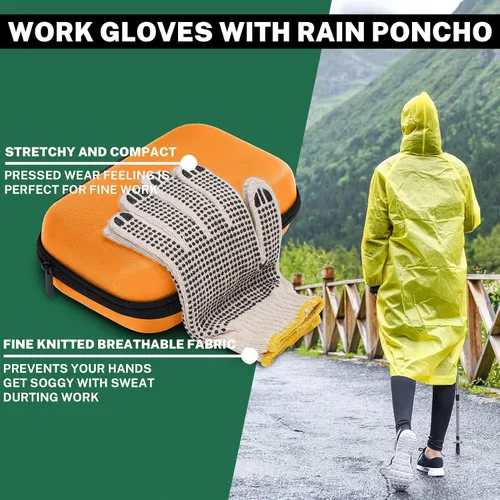 Miniatura 6 de Kit de emergencia en carretera para auto con cables de puente de batería, accesorios para auto para hombres o mujeres, kit de seguridad automotriz