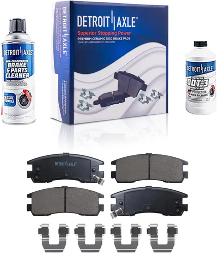 Miniatura 115 de Detroit Axle - Pastillas de freno traseras para Mercedes-Benz C230 C240 C280 C320 C350 CLK320 CLK350 CLK430 E300 E320 E420 E430 SLK350, pastillas