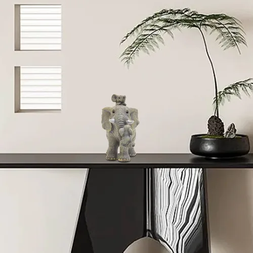 Miniatura 7 de Decoraciones de buena suerte, regalos de elefante para mujeres, figuras únicas para el hogar, habitación, baño, dormitorio, decoración de estante