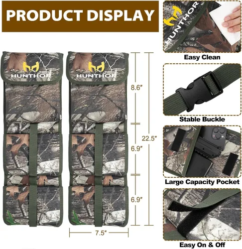 Miniatura 6 de Soporte para pistola en camiones (un par), almacenamiento ajustable para pistolas en el asiento trasero 900D, soporte para rifles automotrices