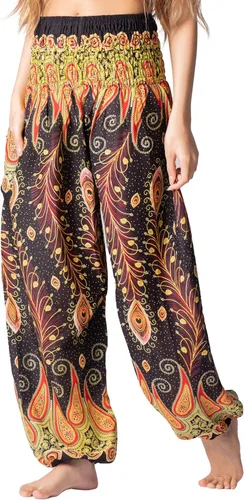 Miniatura 4 de B BANGKOK PANTS - Pantalones tipo harén para mujer, ropa bohemia con bolsillos