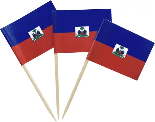 Miniatura 9 de 100 piezas Bandera de Costa Rica Bandera pequeña de Costa Rica con palillo de dientes Decoración Mini Toppers para cupcakes y brochetas para cóctel