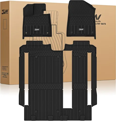 Miniatura 17 de 3W Alfombrilla de carga personalizada para Toyota Sienna 2021-2026, alfombrilla de maletero TPE para Sienna 7 asientos y 8 asientos, accesorios