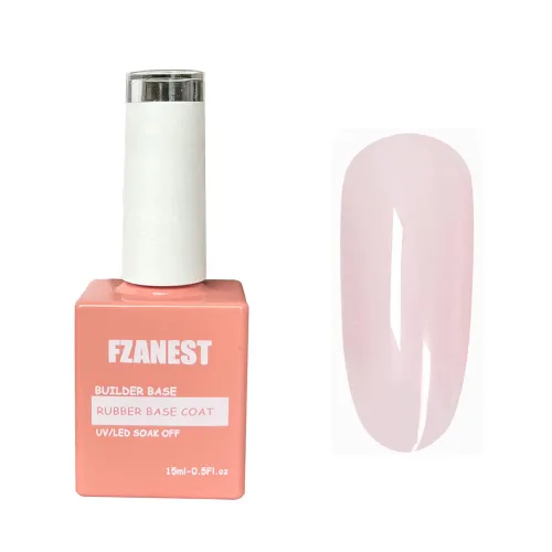 Miniatura 18 de FZANEST - Gel de base de goma para uñas, esmalte de uñas de gel transparente de formación, capa base de goma elástica, gel de extensión en una