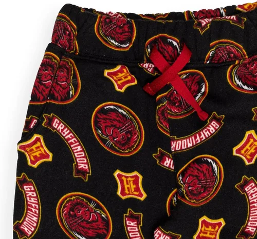 Miniatura 4 de Harry Potter Gryffindor Slytherin Hufflepuff Ravenclaw - Paquete de 2 pantalones deportivos de forro polar para niños pequeños a grandes