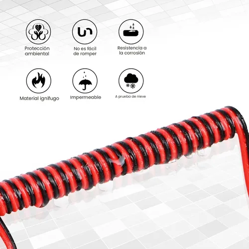 Miniatura 4 de Cable de extensión LED AWG de calibre 22 de 65.6 pies y 12 conectores de cable de 3 vías, conector en T de bajo voltaje, conectores de cable