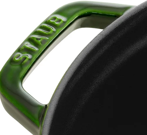 Miniatura 4 de STAUB - Asador/Cocotte de hierro fundido, redondo, 24 cm, 3.8 L, albahaca/verde