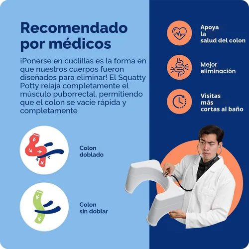 Miniatura 4 de Squatty Potty The Original Taburete de Baño para Inodoro - Ajustable 2.0, Convertible a 7" o 9" de Altura con Tapa Removible para Adultos y Niños